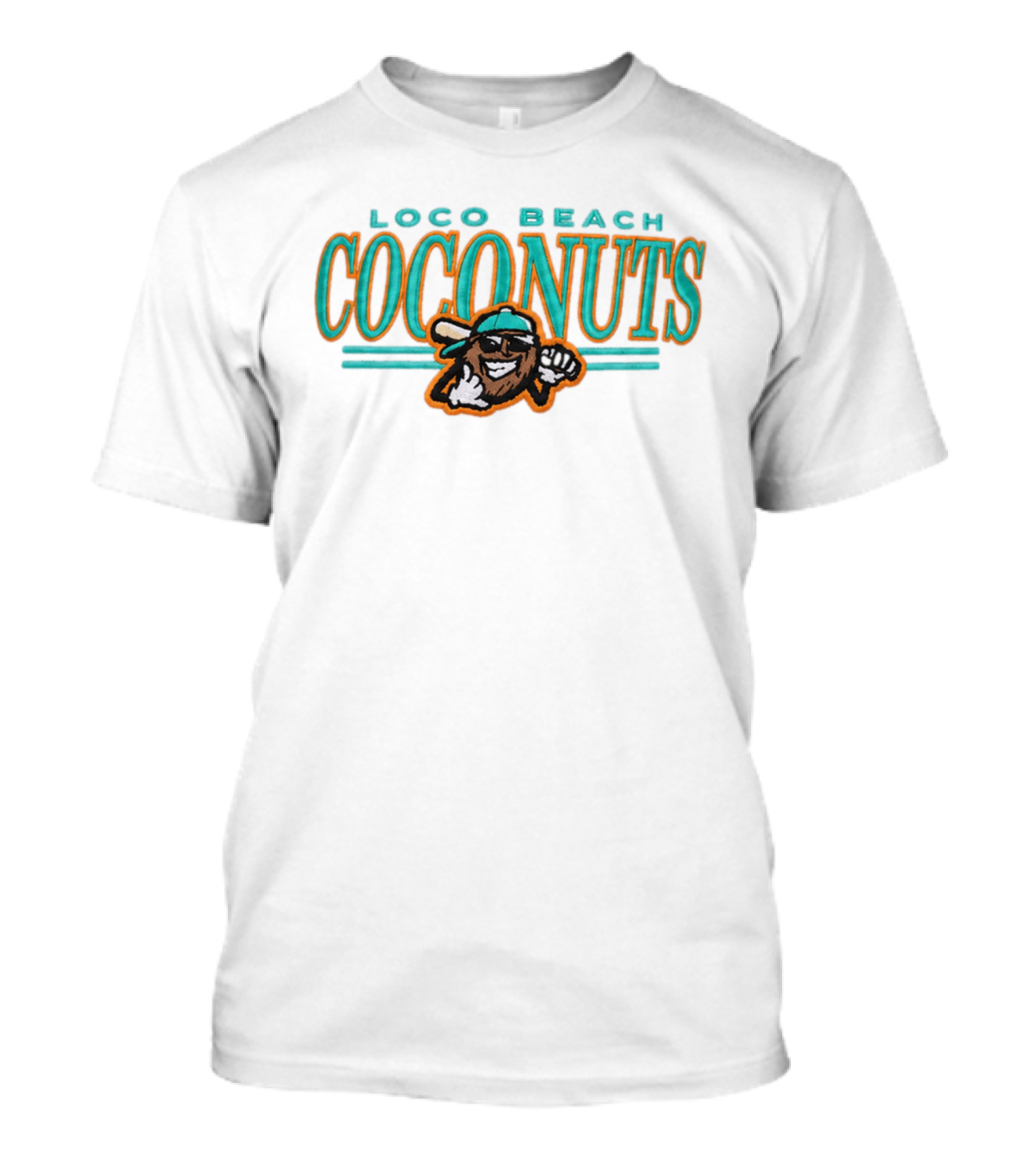 Loco Beach Coconuts 2026 Fun Logo With Cool Coconut T-Shirt
