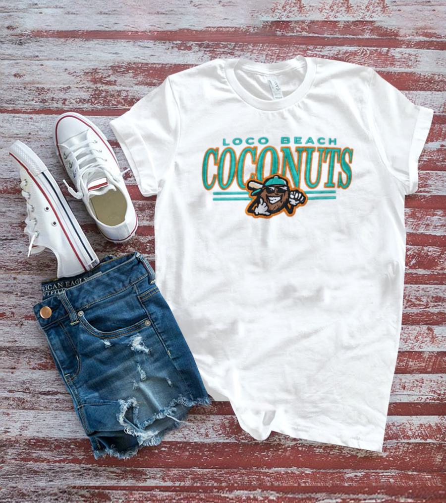 Loco Beach Coconuts 2026 Fun Logo With Cool Coconut T-Shirt