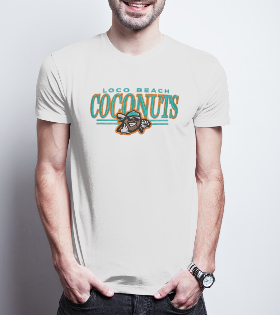 Loco Beach Coconuts 2026 Fun Logo With Cool Coconut T-Shirt