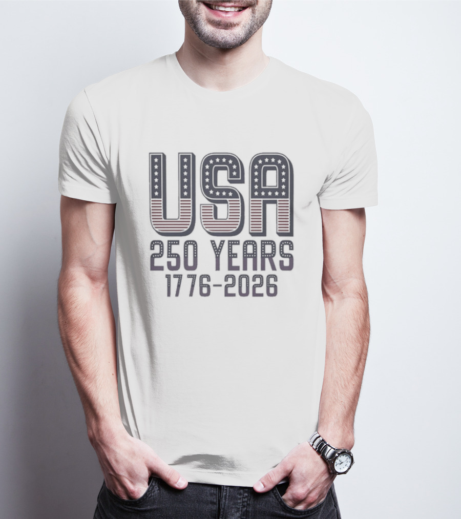 USA 250 Years 1776 2026 Patriotic Semiquincentennial Anniversary T-Shirt