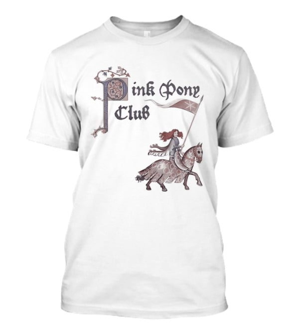 Pink Pony Club Chappell Roan Medieval Horse Rider T-Shirt