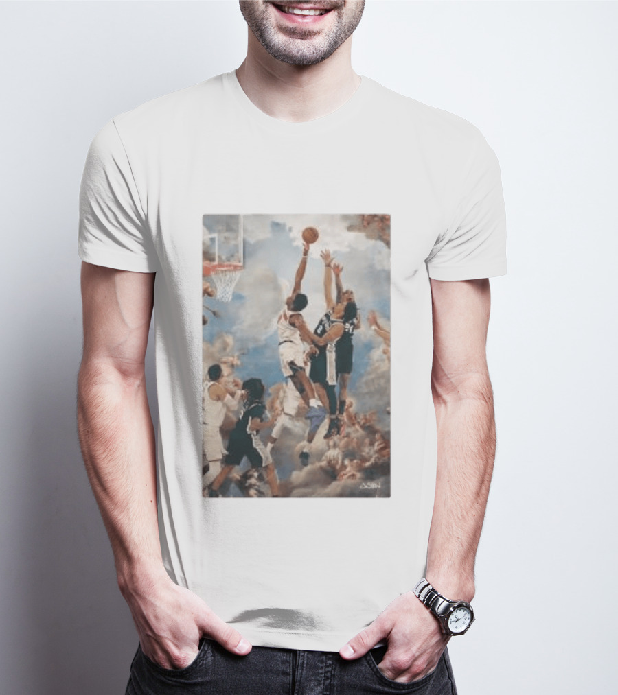 OG Anunoby Slam Dunk Basketball Masterpiece With Cloud T-Shirt