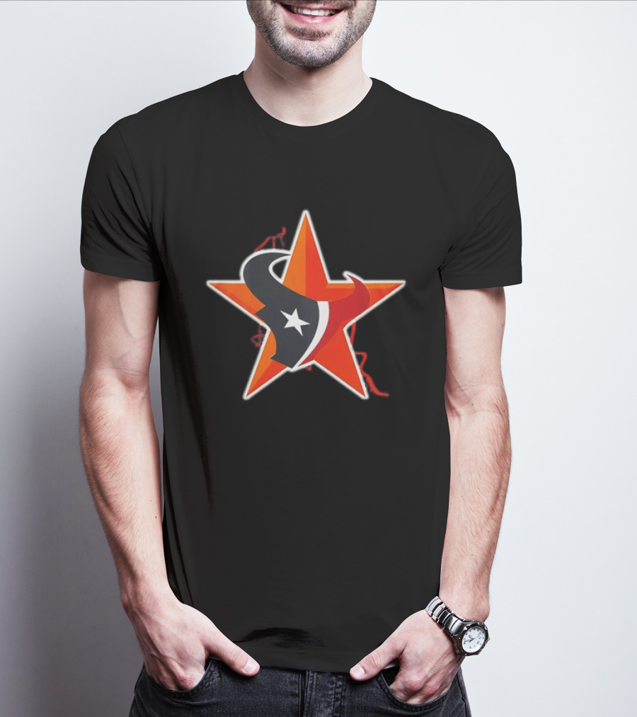 Houston Astros Texans Collaboration 2026 Star T-Shirt