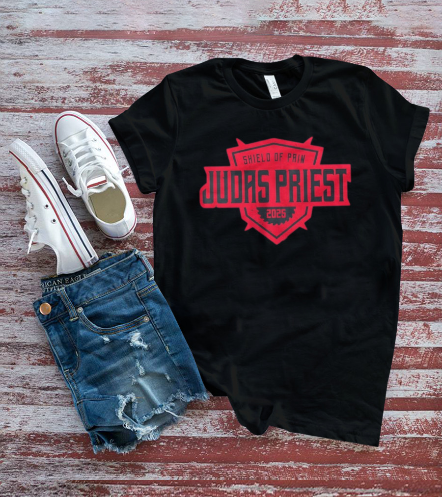 Judas Priest Shield Of Pain 2025 Tour Dates Zip T-Shirt