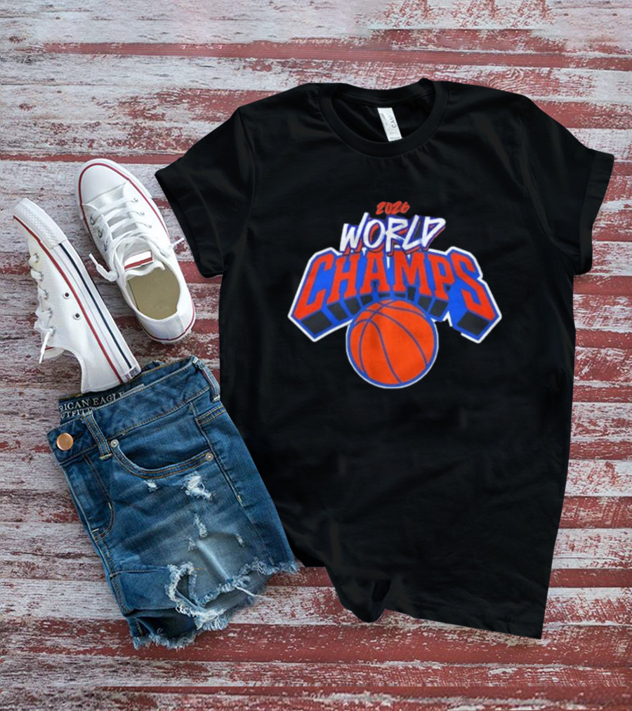 2026 World Champs New York Knicks Basketball T-Shirt
