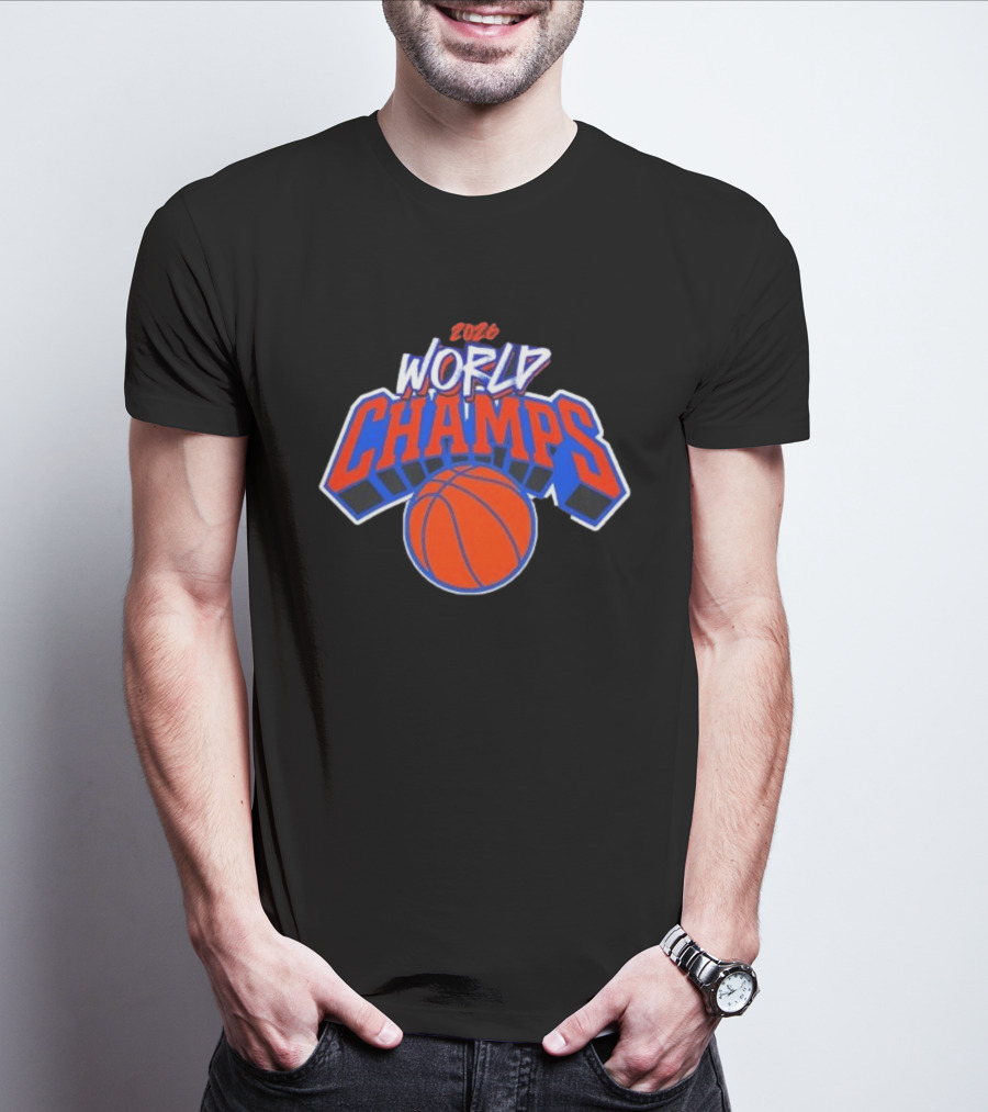 2026 World Champs New York Knicks Basketball T-Shirt