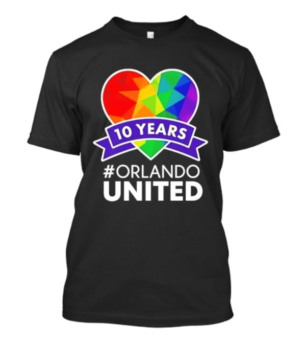 Noah Kahan 10 Years Orlando United Pride Rainbow Heart T-Shirt