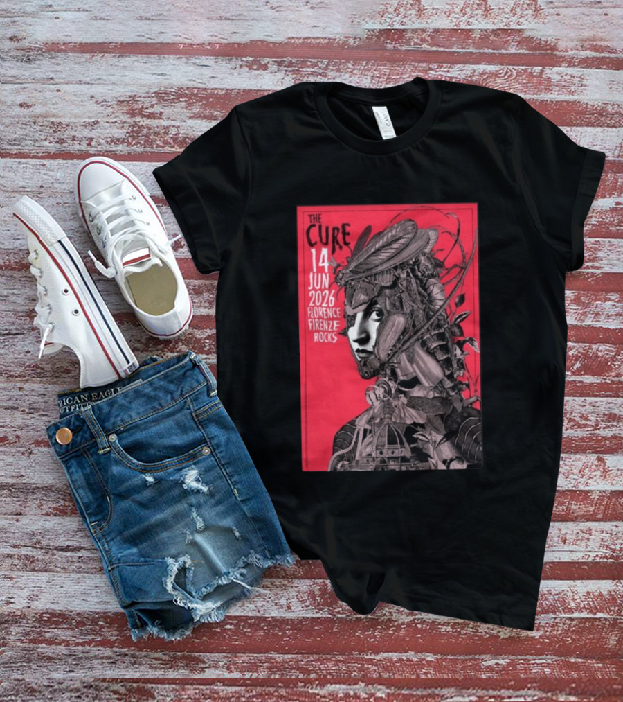 The Cure Florence Firenze Rocks June 14 2026 Festival T-Shirt