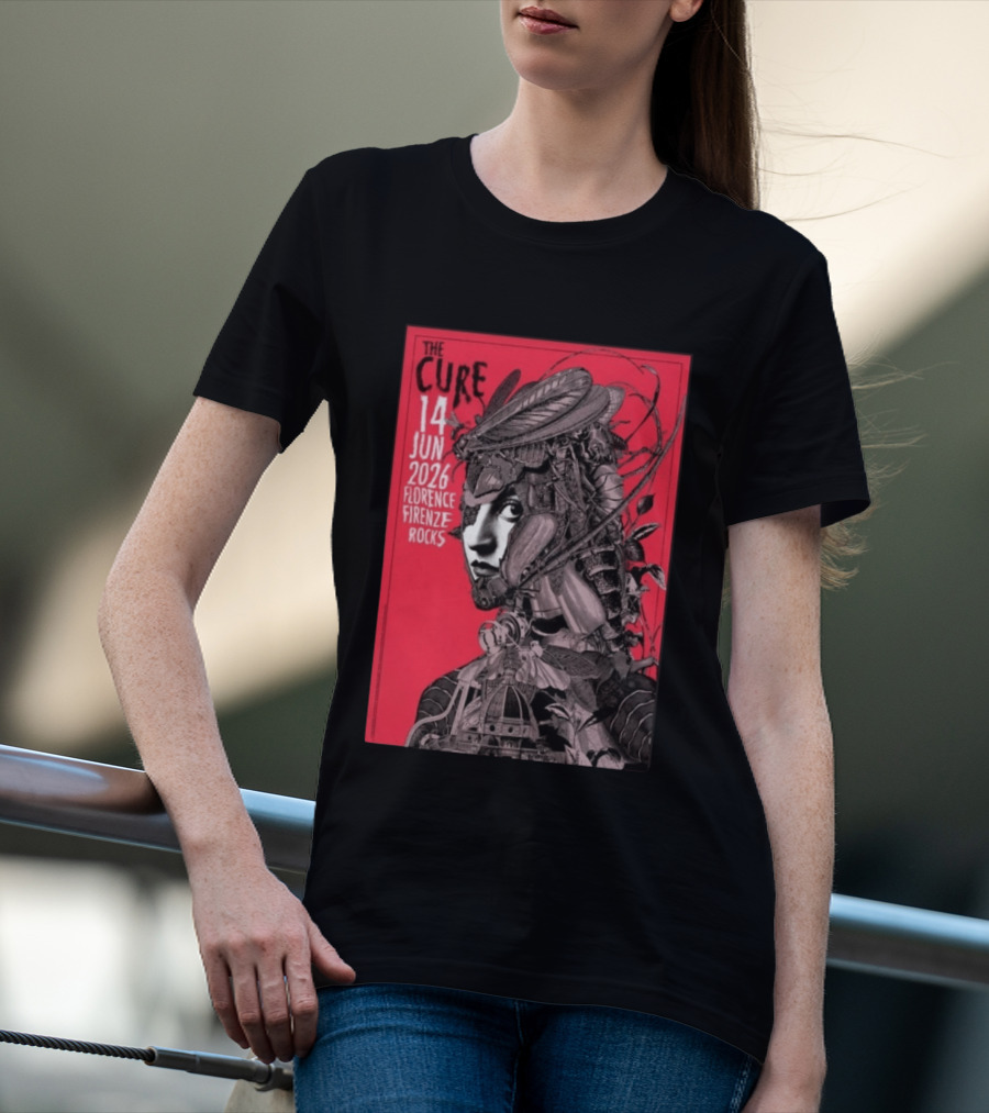 The Cure Florence Firenze Rocks June 14 2026 Festival T-Shirt