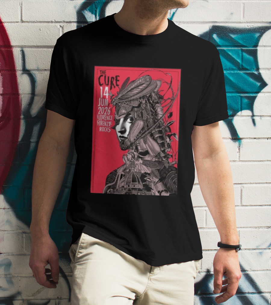 The Cure Florence Firenze Rocks June 14 2026 Festival T-Shirt