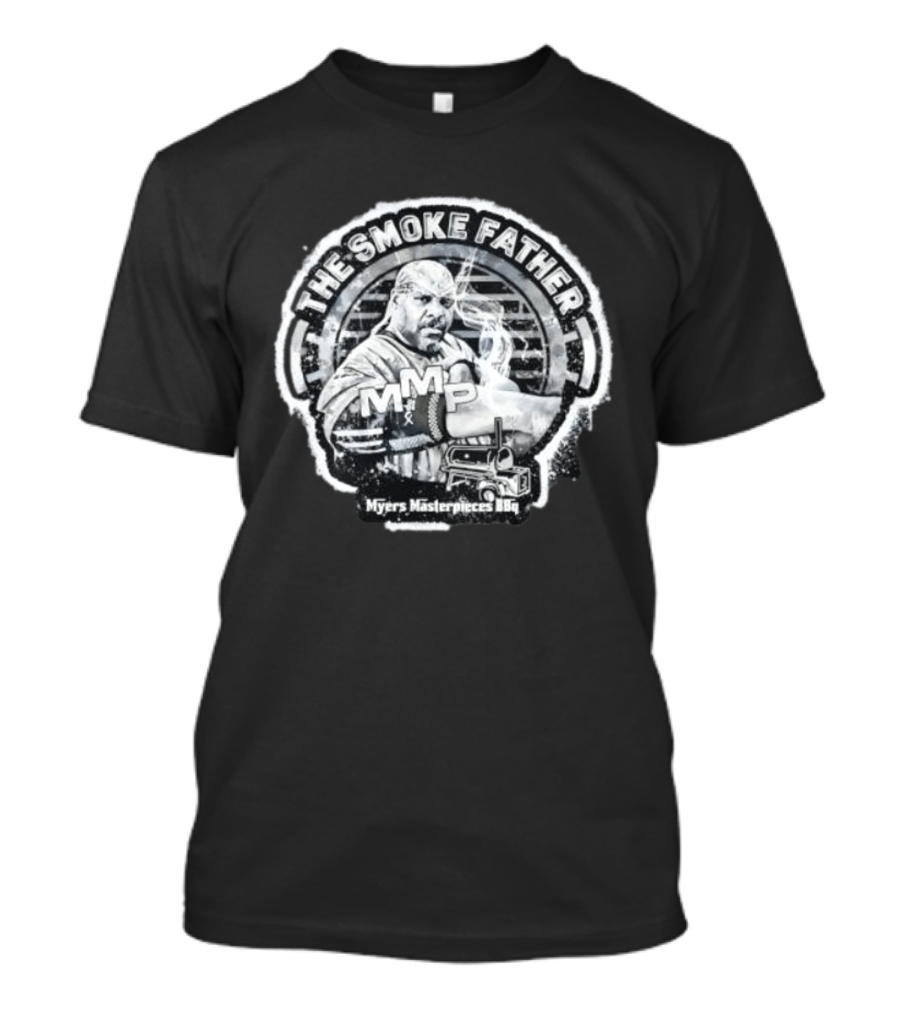 The Smoke Father MMP Myers Masterpieces BBQ Cooking Grill T-Shirt