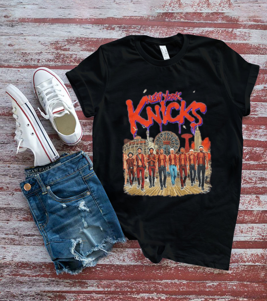 New York Knicks NBA Warriors Wonder Wheel Coney Island T-Shirt