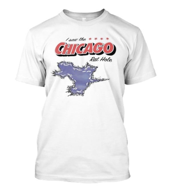 I Saw The Chicago Rat Hole City Meme With Chicago Stars And Map T-Shirt