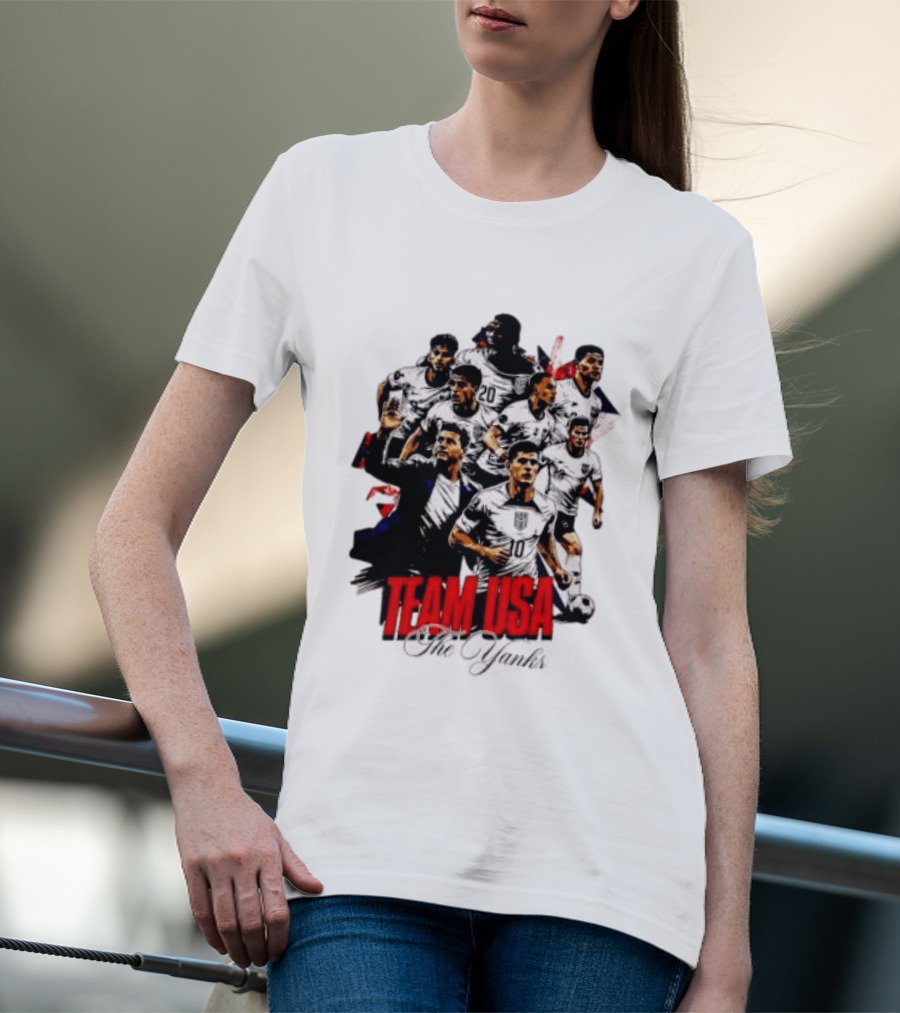 USMNT Christian Pulisic Mauricio Pochettino Team USA The Yanks T-Shirt