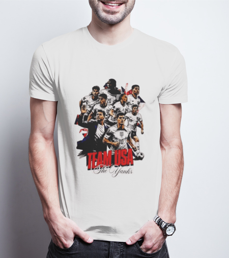 USMNT Christian Pulisic Mauricio Pochettino Team USA The Yanks T-Shirt