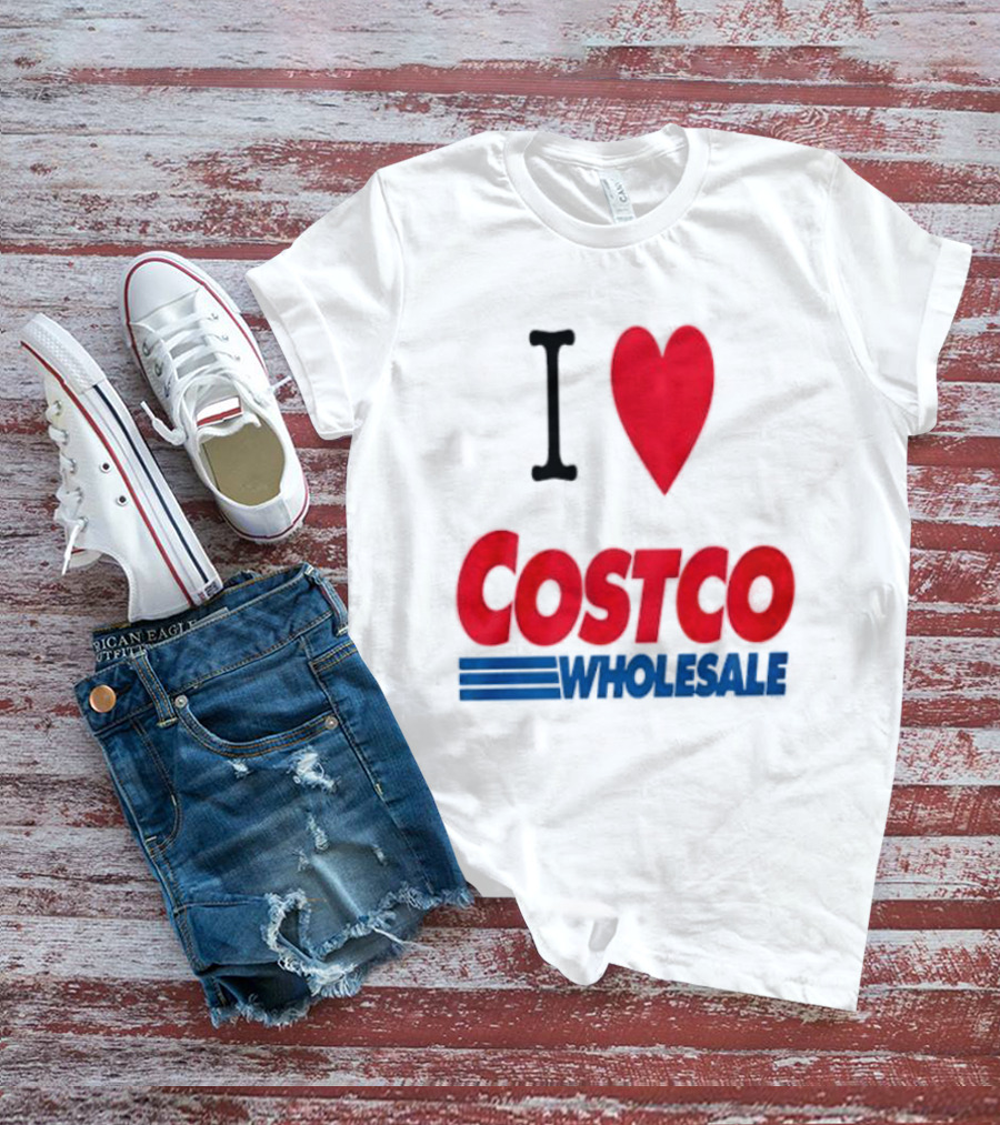 I Love Costco Wholesale Red Heart T-Shirt