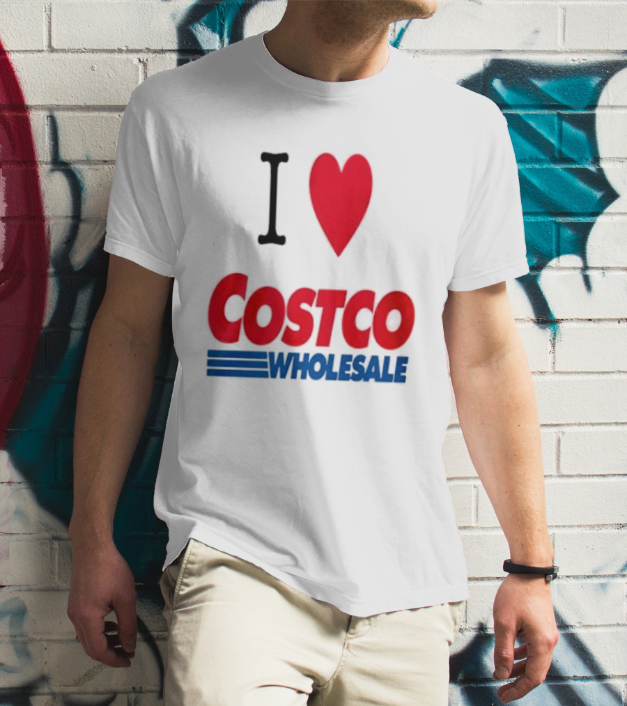 I Love Costco Wholesale Red Heart T-Shirt