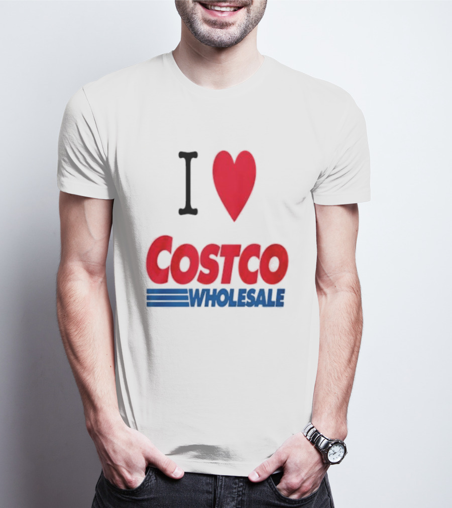 I Love Costco Wholesale Red Heart T-Shirt