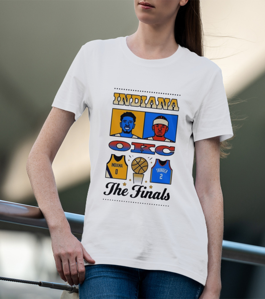 Indiana OKC Basketball The Finals Faceoff T-Shirt