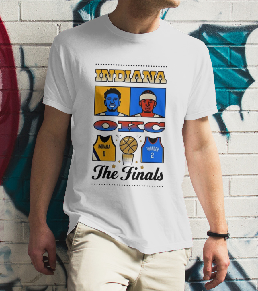 Indiana OKC Basketball The Finals Faceoff T-Shirt