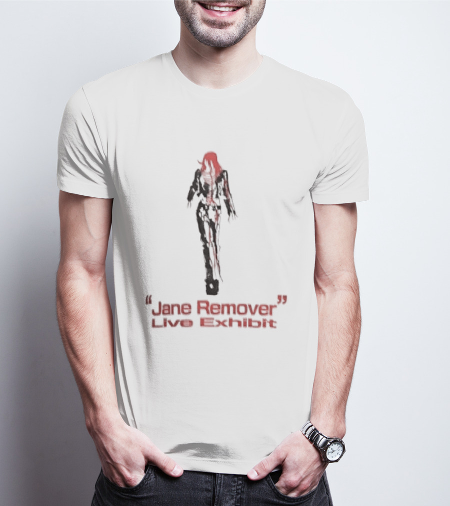 Jane Remover Live Exhibit Red Mysterious Figure T-Shirt
