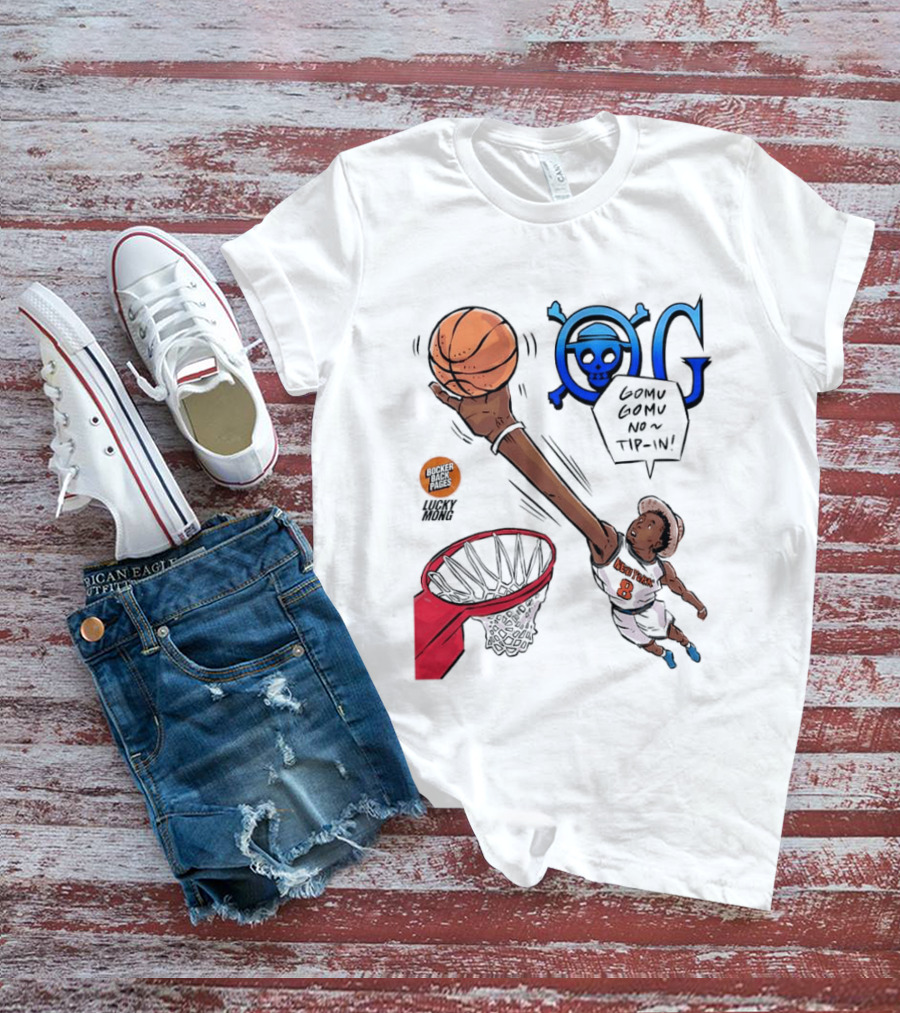 Kemba Walker New York Knicks Gomu Gomu No Tip In Basketball Manga T-Shirt
