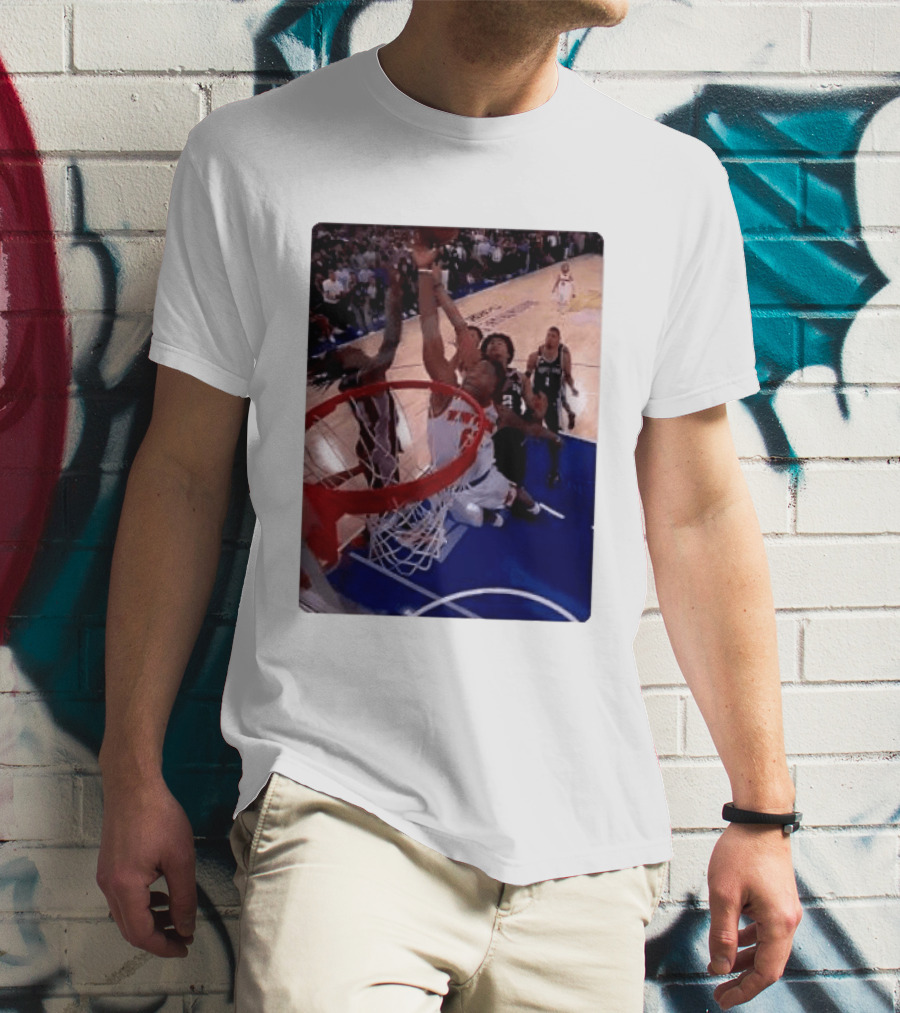 OG Anunoby Laocoon Knicks Game 4 Basketball Moment T-Shirt