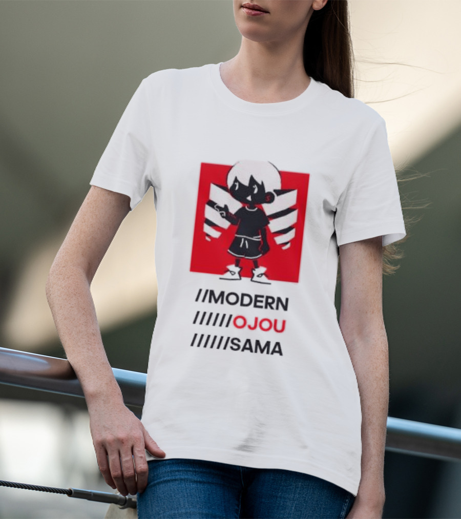 Modern Ojou Sama Character With Bold Hairstyle And Attitude T-Shirt