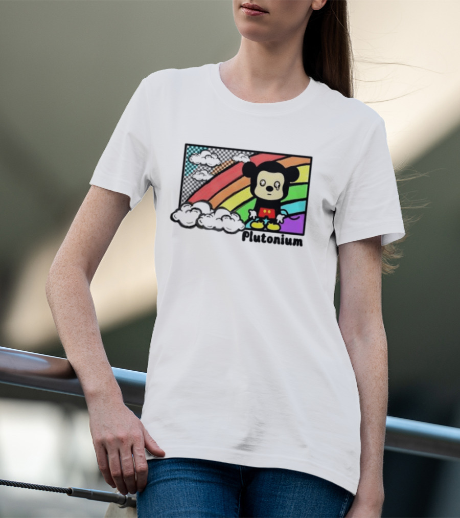 Rainbow Tears Plutonium Pride Mickey Mouse T-Shirt