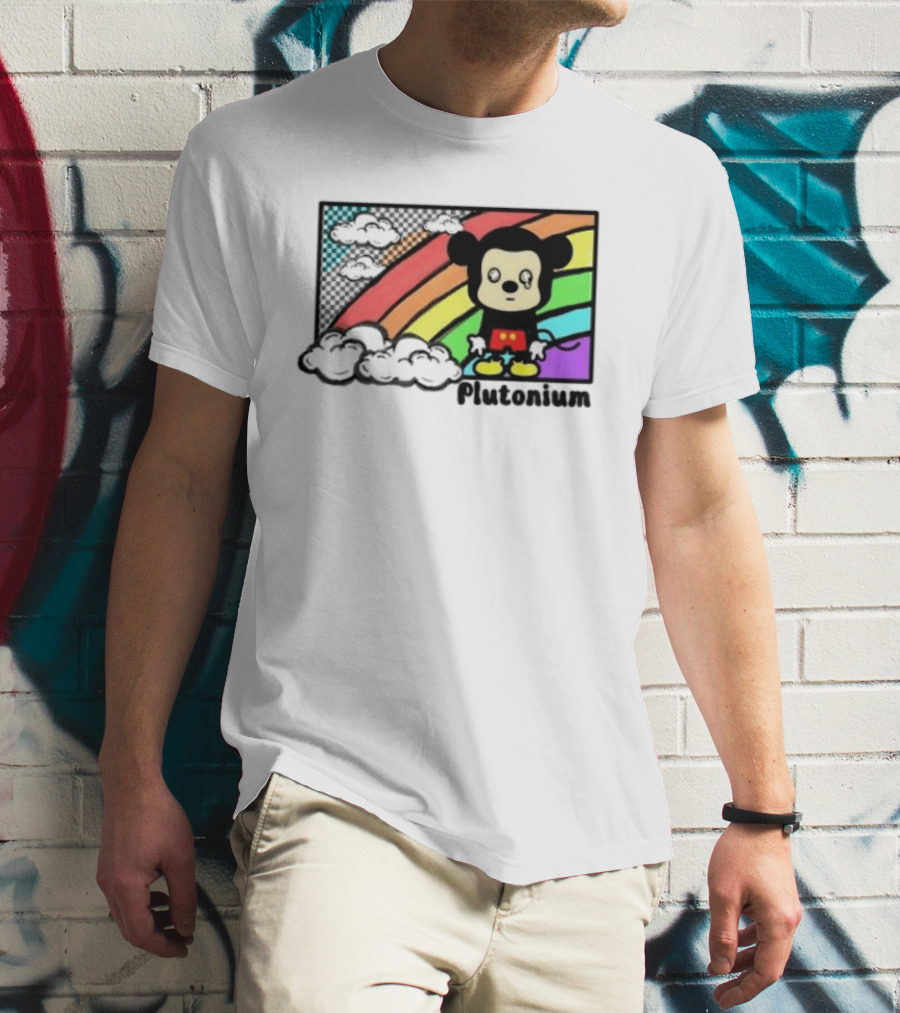 Rainbow Tears Plutonium Pride Mickey Mouse T-Shirt