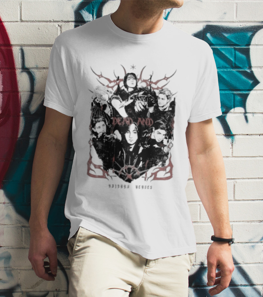 Xdinary Heroes Dead And Ordinary Heroes Dark Red Symbolic T-Shirt