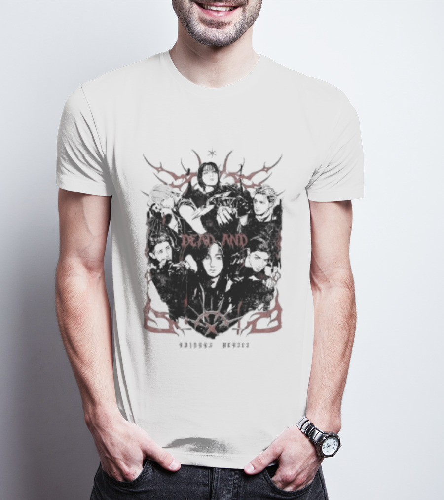 Xdinary Heroes Dead And Ordinary Heroes Dark Red Symbolic T-Shirt