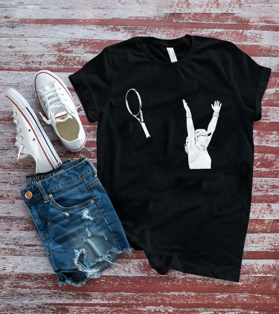Babolat Tennis Player Celebration Arms Raised Victory T-Shirt