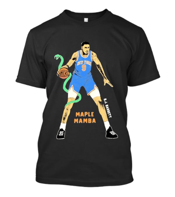 R.J. Barrett Knicks Maple Mamba Basketball Snake 9 T-Shirt