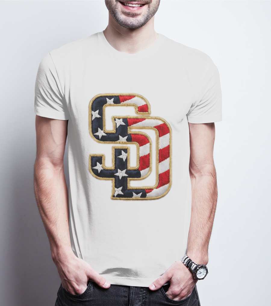 2026 Padres Fourth Of July Stars And Stripes SD T-Shirt