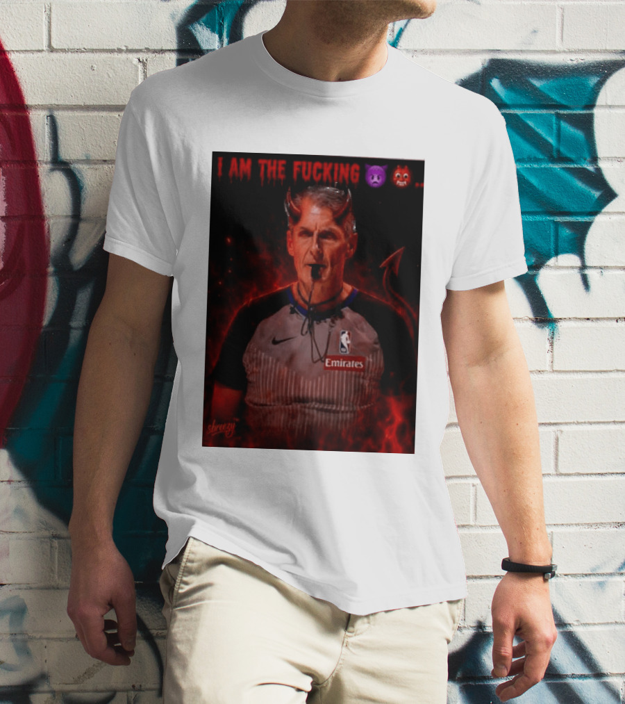 I Am The Fucking Emoji Devil Scott Foster NBA Referee Emirate T-Shirt