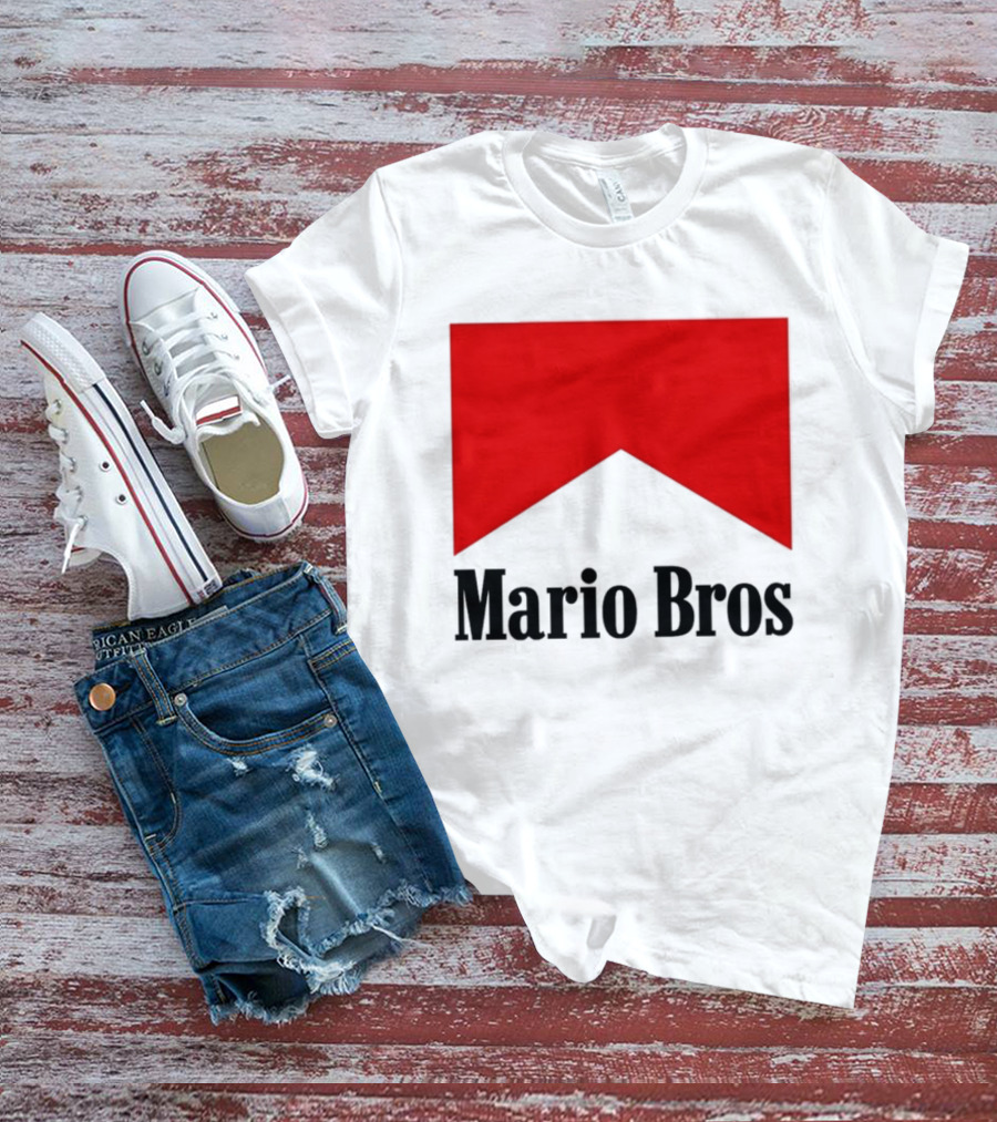 Mario Bros Red Banner T-Shirt