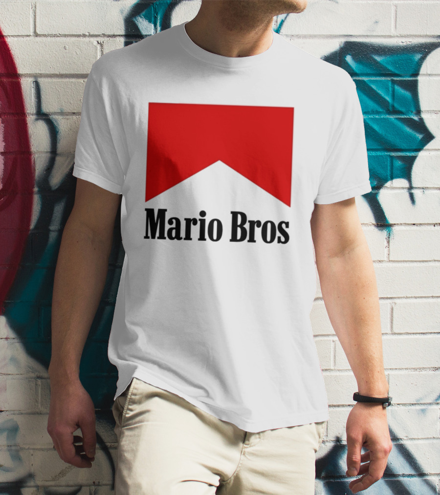 Mario Bros Red Banner T-Shirt