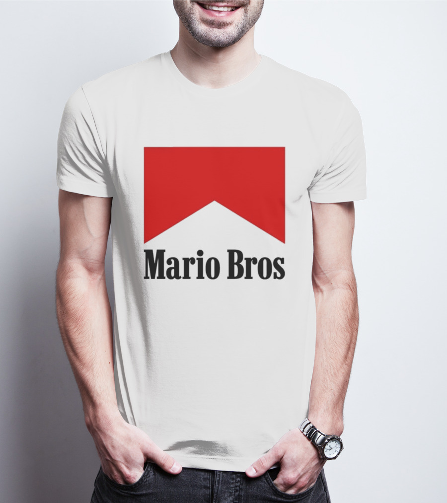 Mario Bros Red Banner T-Shirt