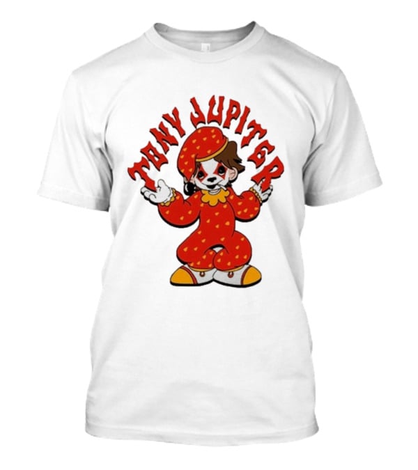 Tony Jupiter Clown Costume Red With White And Yellow T-Shirt