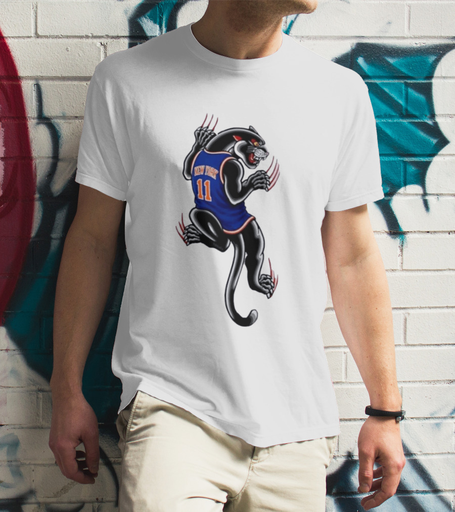 New York 11 Panther Clawing Back Sports Jersey T-Shirt