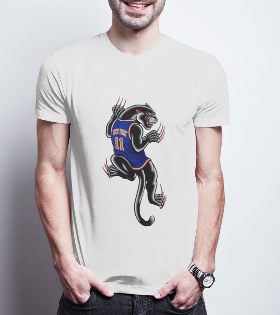 New York 11 Panther Clawing Back Sports Jersey T-Shirt