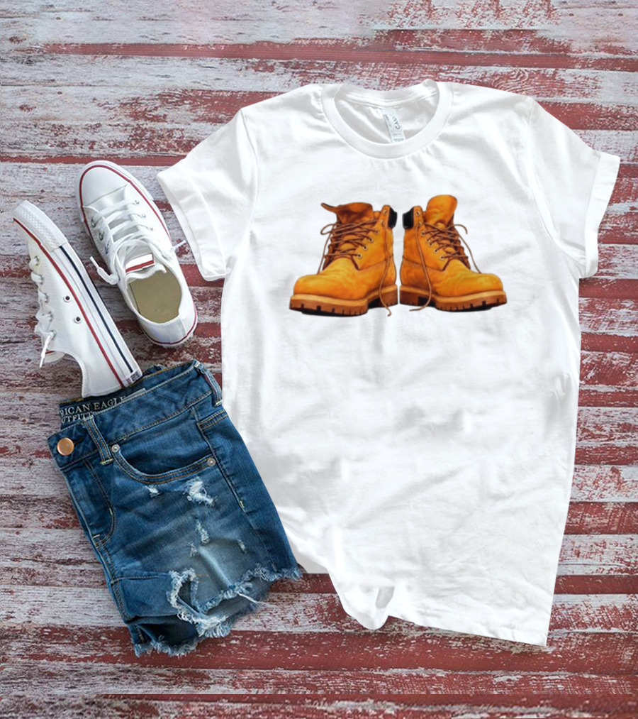 New York Forever Timberland Style Boots T-Shirt