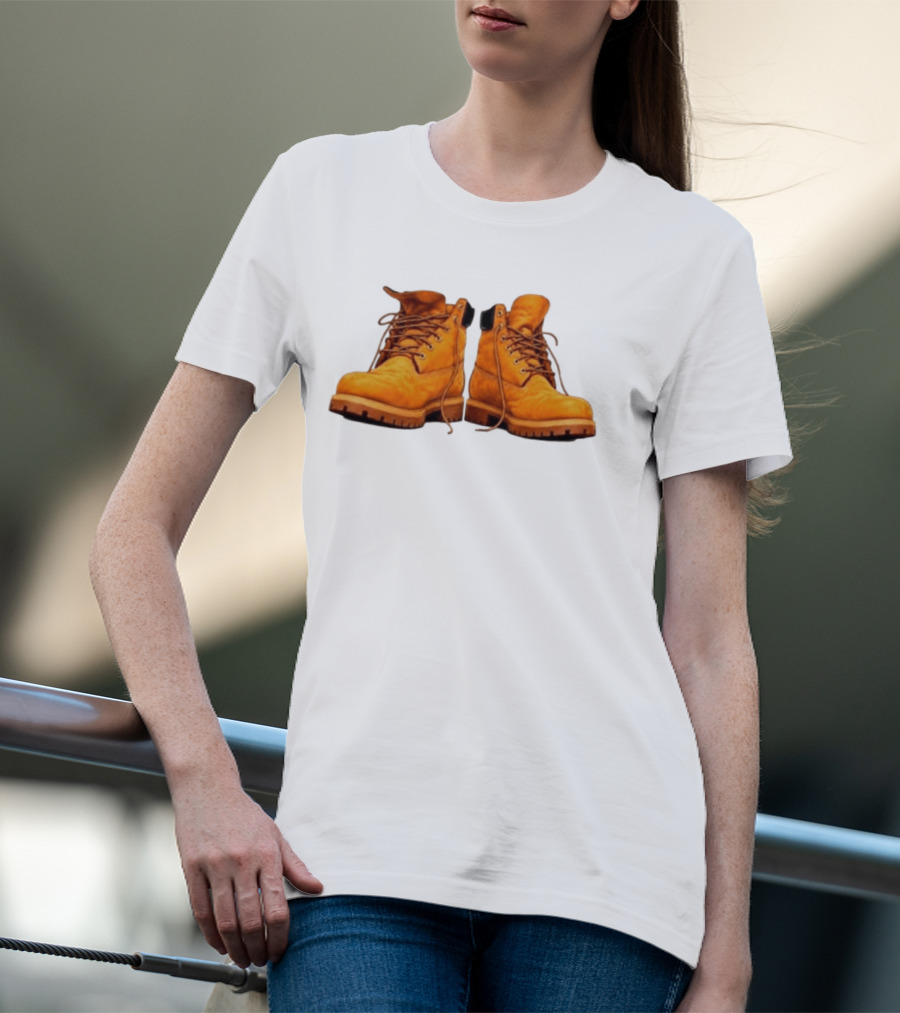 New York Forever Timberland Style Boots T-Shirt