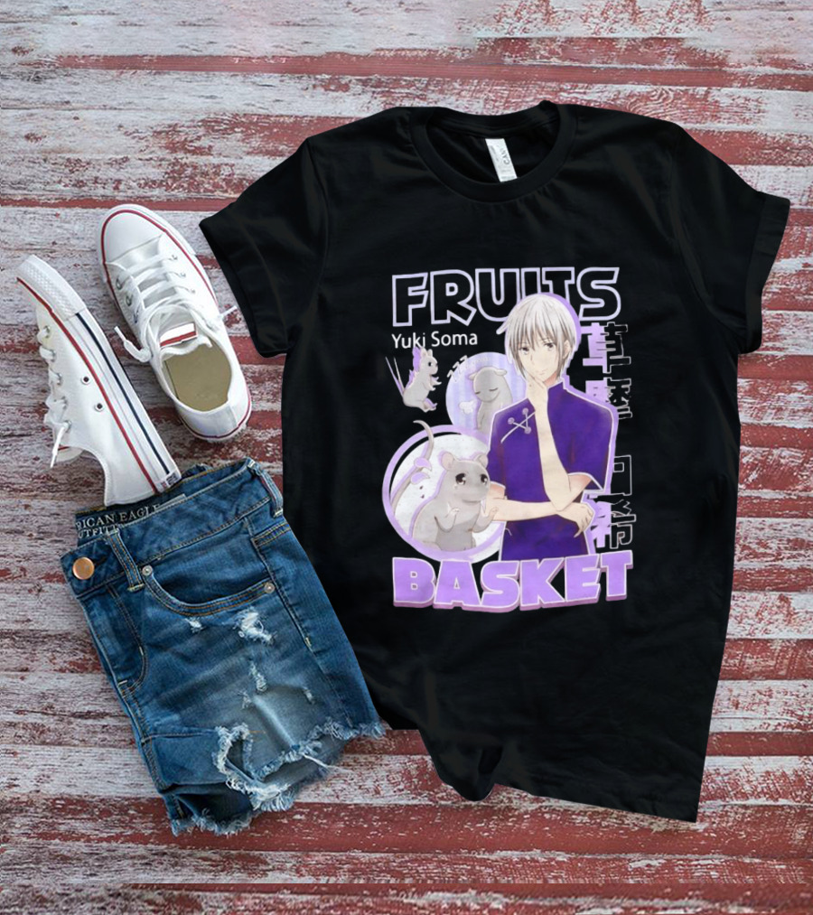 Fruits Basket Yuki Soma Kanji Mouse Transformation T-Shirt