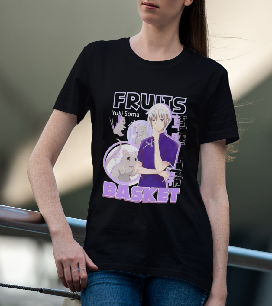 Fruits Basket Yuki Soma Kanji Mouse Transformation T-Shirt