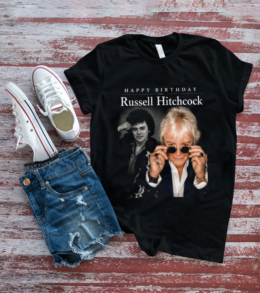 Happy Birthday Russell Hitchcock Iconic Music Celebration T-Shirt