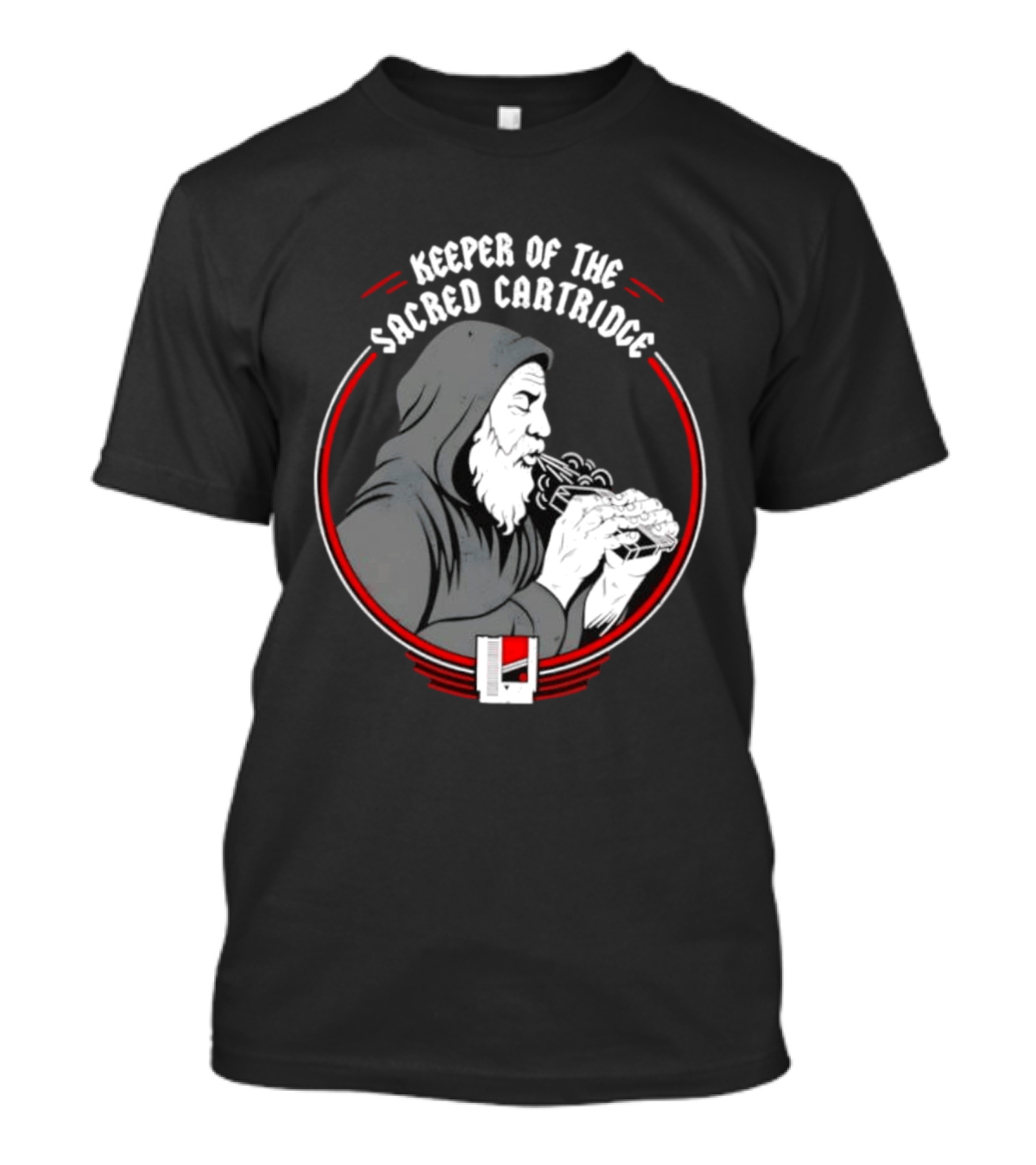 Keeper Of The Sacred Cartridge Gaming System Old Monk T-Shirt