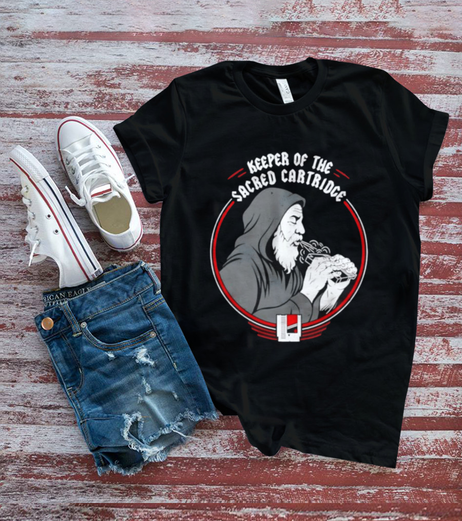 Keeper Of The Sacred Cartridge Gaming System Old Monk T-Shirt