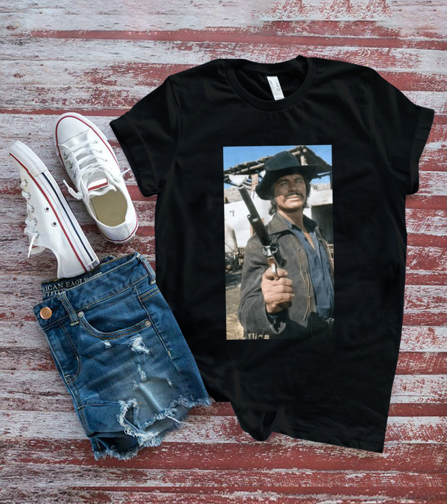 Remembering Charles Bronson 1921 2003 Classic Western Cowboy Hero T-Shirt